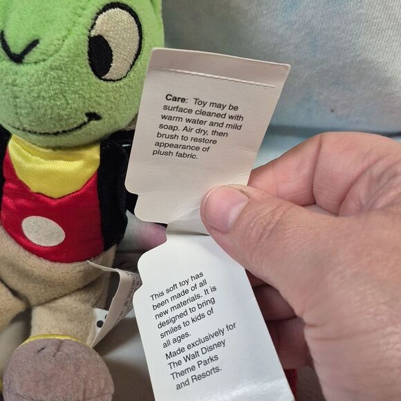 Walt Disney World Jiminy Cricket Bean Bag Toy - New - Picture 3 of 5